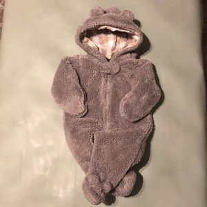 Carters Zip-Up Hooded Bear Bunting